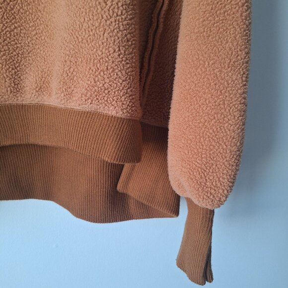 Free People Cozy Camden Faux Shearling Sweatshirt - Picture 3 of 7